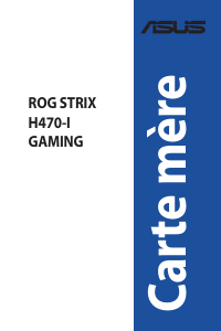 Mode d’emploi Asus ROG STRIX H470-I GAMING Carte mère