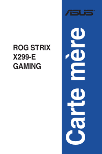 Mode d’emploi Asus ROG STRIX X299-E GAMING Carte mère