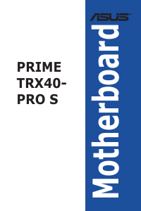 Bedienungsanleitung Asus PRIME TRX40-PRO S Hauptplatine