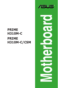Manual Asus PRIME H310M-C/CSM Motherboard