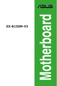 Manual Asus EX-B150M-V3 Motherboard