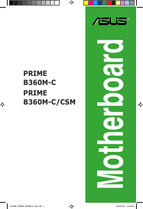 Handleiding Asus PRIME B360M-C/CSM Moederbord