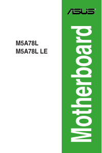 Manual Asus M5A78L LE Motherboard
