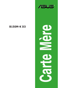 Mode d’emploi Asus B150M-K D3 Carte mère