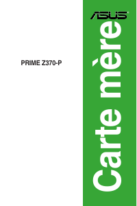 Mode d’emploi Asus PRIME Z370-P Carte mère