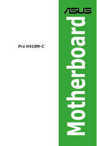Manual Asus Pro H410M-C/CSM Motherboard