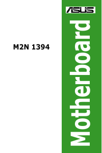 Manual Asus M2N 1394 Motherboard