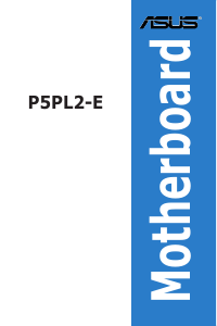 Handleiding Asus P5PL2-E Moederbord