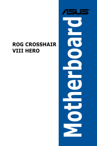Handleiding Asus ROG CROSSHAIR VIII HERO Moederbord