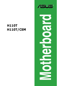 Manual Asus H110T Motherboard
