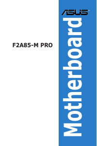 Handleiding Asus F2A85-M PRO Moederbord