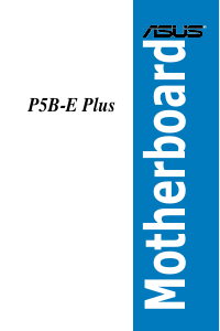 Bedienungsanleitung Asus P5B-E Plus Hauptplatine