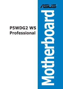 Manual Asus P5WDG2 WS Professional Motherboard