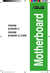Handleiding Asus PRIME B360M-C Moederbord