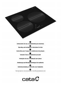 Mode d’emploi Cata ISB 603 BK Table de cuisson