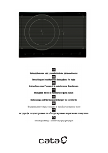 Mode d’emploi Cata GIGA 750 BK Table de cuisson