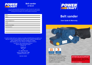 Manual Power Craft GT-BS-01 Belt Sander