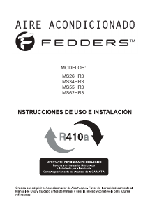 Manual de uso Fedders MS34HR3 Aire acondicionado