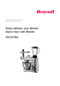 Manual Brandt KM1557BG Stand Mixer