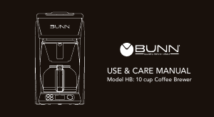Manual de uso Bunn HB Heat N Brew Máquina de café