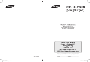 Manual Samsung PS-50P96FD Plasma Television