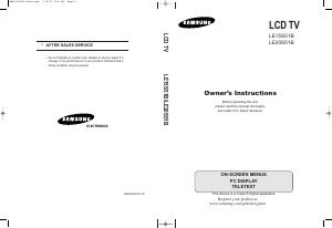Manual Samsung LE20S51B LCD Television
