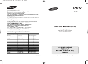 Manual de uso Samsung LE23R71B Televisor de LCD