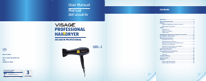 Manual de uso Visage GT-HDP-07 Secador de pelo