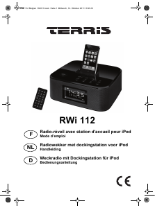 Handleiding TERRIS RWi 112 Wekkerradio