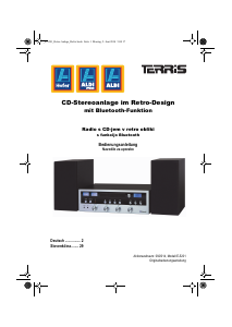 Bedienungsanleitung TERRIS E-5201 Stereoanlage