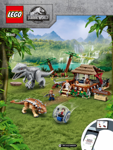 Manual Lego set 75941 Jurassic World Indominus Rex vs. Ankylosaurus