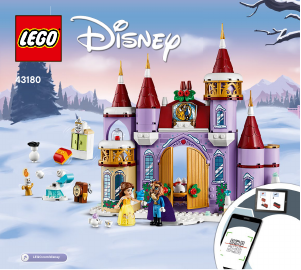 Manuale Lego set 43180 Disney Princess La festa d'inverno al castello di Belle