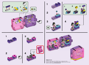 Manual de uso Lego set 41409 Friends Cubo-Tienda de Juegos de Emma