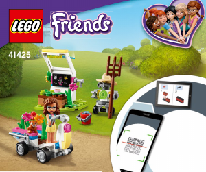 Vadovas Lego set 41425 Friends Olivia gėlynas
