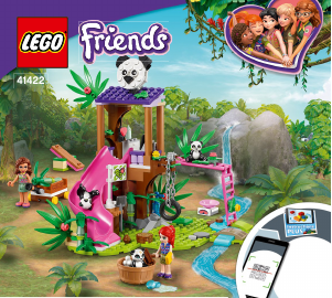 Brugsanvisning Lego set 41422 Friends Panda-jungletræhus