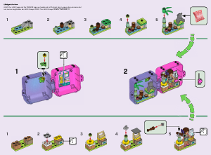 Manual Lego set 41436 Friends O Cubo de Brincar da Selva da Olivia