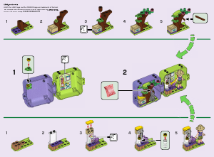 Manual Lego set 41437 Friends O Cubo de Brincar da Selva da Mia