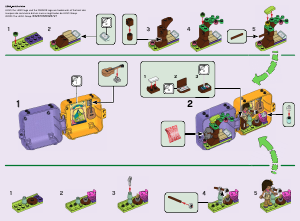 Manual Lego set 41434 Friends O Cubo de Brincar da Selva da Andrea