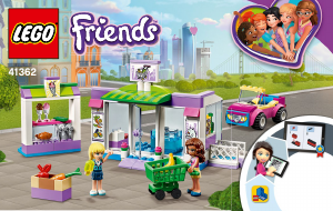 Mode d’emploi Lego set 41362 Friends Le supermarché de Heartlake City