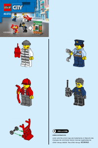 Bruksanvisning Lego set 40372 City Polis Minifigurer