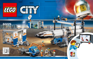 Manual Lego set 60229 City Montagem e Transporte de Foguetão