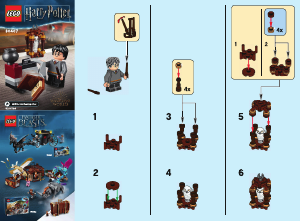 Bedienungsanleitung Lego set 30407 Harry Potter Reise nach Hogwarts mit Gepäck und Hedwig