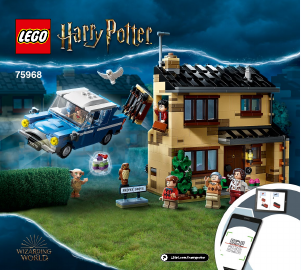 Manual Lego set 75968 Harry Potter 4 Privet Drive