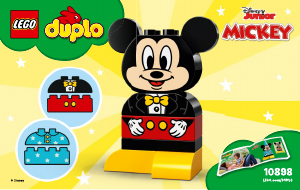 Manual Lego set 10898 Duplo My first Mickey build