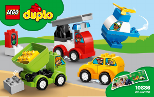 Manual Lego set 10886 Duplo My first car creations