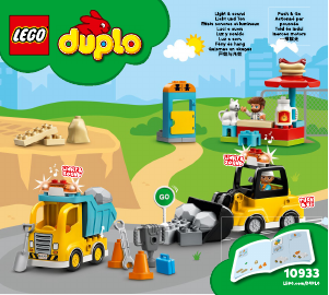 Manuál Lego set 10933 Duplo Stavba s věžovým jeřábem