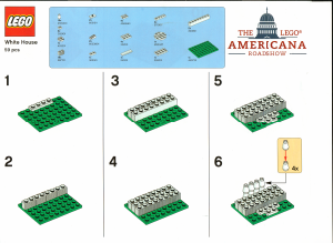 Manual Lego set WHITEHOUSE-1 Promotional White House (The LEGO Americana Roadshow)