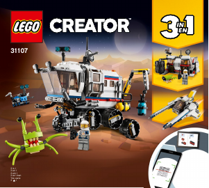 Manual Lego set 31107 Creator Space rover explorer