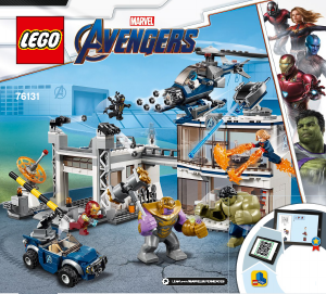 Bruksanvisning Lego set 76131 Super Heroes Avengers kasernstrid