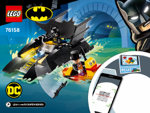 Bruksanvisning Lego set 76158 Super Heroes Bat-båtens jakt på Pingvinen!